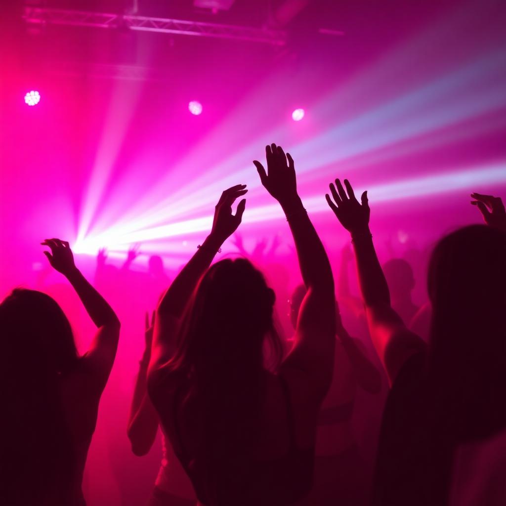 Tanzende Frauen beim Girls Only Rave in Stuttgart